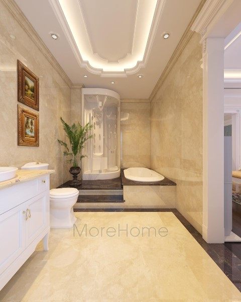 Thiết kế nội thất phòng tắm, nhà vệ sinh biệt thự EuroLand